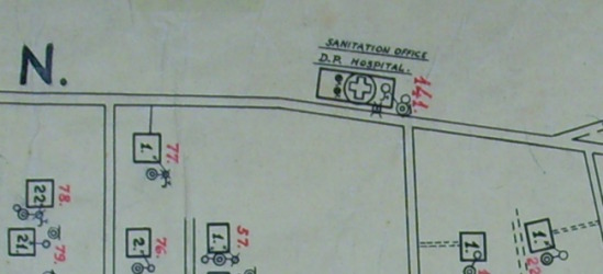 Plan 'Water Points' aus dem Jahr 1947